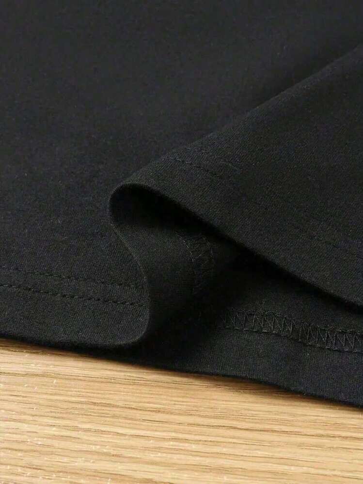 Camiseta de Hombre Estampada con Diseño Divertido de Perro y la Frase Los Temerarios,Camiseta Casual Cómoda y Original. - Negro - Añade 4