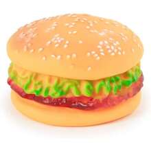 Relaxing Hamburger, Creative Stress-Relieving Toy With Slow-Rise Simulation Food! Perfect Choice For Birthday Gifts, Mother's Day, And Graduation Season! Squeeze And Squeeze Fun Toy - Orange - View 2