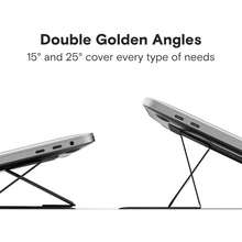Laptop Stand For Desk, Stick-On Computer Stand With Dual-Angle, Ergonomic Laptop Riser Holder For Travel, Foldable & Portable  Stand Fits 11.6inch-16inch Laptops, Starry Grey{Inchcolor_nameinch:InchStarryGreyinch,Inchsize_nameinch:InchAdhesiveVersion-Standardinch} - 星空灰 - 查看 5