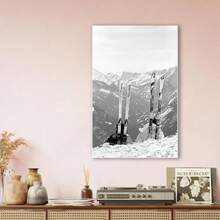 Framed Vintage Apres Ski Photo Print, Black And White, Vintage Ski Art, Ski Home Decor, Antique Ski, Ski Lodge Wall Decor, Ski Poster, Wall Art Decor. Idea Gift For New Year, Thanksgiving Day, Christmas, For Room Decor, Kitchen Decor, Living Room Painting, Halloween Decor, Bathroom Decor, Home Decor, Wall Decor, Bedroom Decor. - In ngẫu nhiên - Xem 5