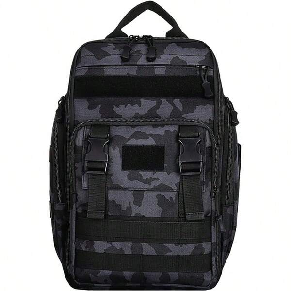 Tactical Backpack Expandable 600D Nylon Military Backpack With MOLLE System Multiple Compartments WaterResistant Hydration Compatible For Travel And Combat
