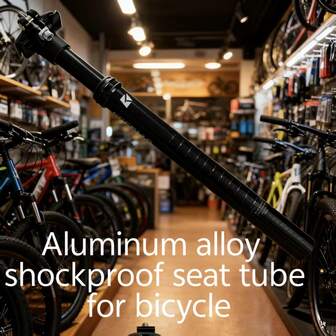 Aluminum Alloy Bicycle Seatpost - Lightweight, Adjustable Height And Angle, Damping Shock Absorber, Suitable For Mountain Bikes And Road Bikes