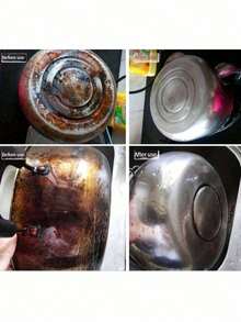 10pcs Nano Sponge Magic Erasers, Rust Removal Sandpaper Cleaning Sponge Brush, Kitchen Pot And Dish Rust Removal Sandpaper Cleaning Wipe, Cleaning Brush Scale Removal, Polishing, Rust Removal Sponge Rust Pot Brush, Heavy Duty Decontamination, Suitable For Kitchen, Bathroom, Household Use, Essential Household Cleaning Tool, Cleaning Sponge - Multicolor - View 6