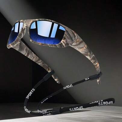 男女皆宜的复古时尚眼镜，带链条，亮面材质，奢华设计师风格，适合夏季海滩、经典骑行、购物、户外运动旅行、驾驶、徒步、跑步、远足、露营、摩托车骑行等场合。