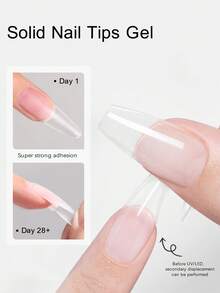 XEIJAYI 15g Solid Nail Sticker Gel Solid Sticker Nail Sticker Adhesive Glue Sticker Super Sticky UV Gel Nail Art Quick Dry Strong Adhesive Fake Nail Sticker Acrylic Glue