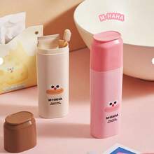 Kids' Travel Container In An INS Style For Toothbrushes. Portable 2-In-1 Cup For Mouthwash. - 鏽棕色 - 查看 6