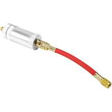 Inyector de aceite de CA, inyector de aceite y tinte para aire acondicionado Herramientas refrigerantes R134A R12 R22 Escala SAE de 1/4 "Línea recargable Tornillo de manual de 2 - 1 - Ver 8