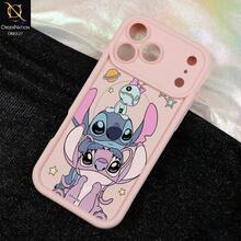 Miniso Phone Case With Stitch, Angel & Scrump From Disney's Lilo & Stitch Print, Featuring Stars, Planet & Cartoon Design,Elements Shockproof TPU Phone Shell For IPhone,IPhone 17/17 Pro/17 Pro Max/17 Air/16/15/14/13/12/11/X Series,Iphone 17 Pro Max Case,Iphone 17 Pro Case,Iphone 17 Case,Stocking Stuffers,The Girlfriend,The Chosen,Early Fall Fashion - 玫瑰紅 - 查看 4