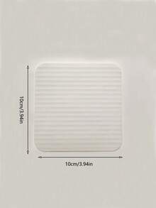 8 piezas/paquete Almohadilla cuadrada blanca antideslizante invisible, adecuada para alfombras de fieltro, felpudos de goma, almohadillas absorbentes de diatomita, alfombras mezcladas, alfombras de gateo de espuma, alfombras de chenilla, accesorios antideslizantes para el piso