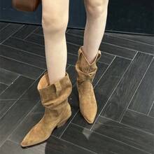 Men Western Boots - Brown - View 8