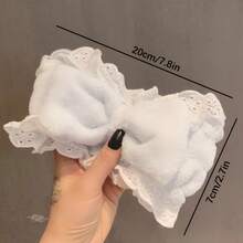 Women's Bowknot Headband - Bowknot Hair Wash And Face - Cute Wide-Brimmed Hair Accessory - trắng - Xem 2