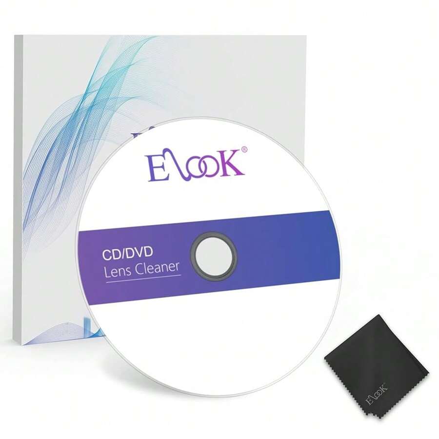 CD Player Cleaner, Laser Lens Cleaning Disc For CD/VCD/DVD Player,Included Microfiber Cloth.{Inchsize_nameinch:InchNoCleaningFluidinch} - NoCleaningFluid - View 1