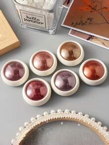 Metallic Chrome Nail Powder, Holographic Mirror Effect, Silver, Copper, Black, Gold Colors, Nail Art Design, Suitable For Gel Nails In Autumn/Winter, Comes With Tools - Multicolor - View 2