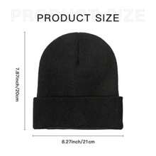 Derpy Playing With Plant Vase Kpopss Demons Hunters Knit Hat Beanie Hats Gym Warm Soft Men Unisex Bonnet Hats Autumn Cool Caps - 黑色 - 查看 2