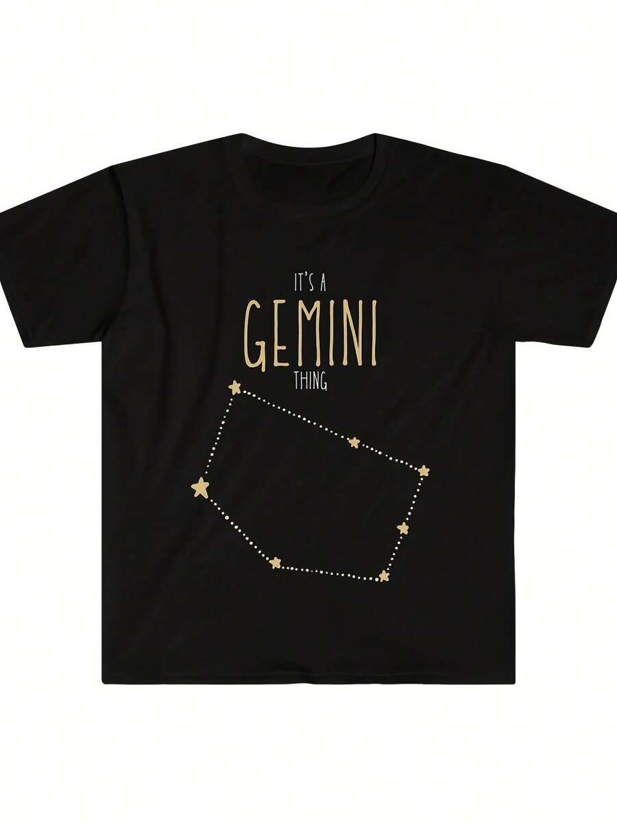 It's A Gemini Thing Softstyle T-Shirt'-- Funny Printed Casual T-Shirt, 2936% Cotton, Round Neck, Regular Style, Perfect Valentine's Day/Christmas Gift For Your Boyfriend/Husband - 款式2 - 查看 1