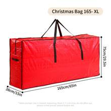 1pc/2pcs/3pcs Christmas Storage Bag, Christmas Ribbon Storage Container, Thick Christmas Tree Ball Rattan Storage Bag, Christmas Decor Plush Ribbon Christmas Storage Round Bag - Multicolor - View 17