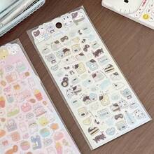 4-Color Cute Bear, Rabbit, Dog Animal 3D Crystal Stickers, Suitable For Student Handmade Decoration, Diary, Phone Case, Children's Handicraft And Educational Stickers - Multicolor - View 10