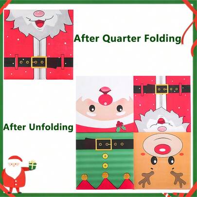 20 piezas/40 piezas/100 piezas Servilletas de papel desechables de 2 capas con diseños divertidos de cinturón de Papá Noel, renos y árboles de Navidad para fiestas, cenas y decoración de mesa en Navidad