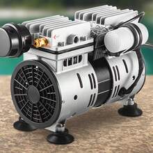 Aireador , 550 W de potencia, 5,2 CFM para hasta 3 acres, 50 pies, incluye compresor de 3/4 HP, temporizador y válvulas, compresor de aire para circulación de oxígeno en aguas profundas, para estanques, lagos, sin difusor, color negro - 1 acre y 50 pies No hay disco de difusión - Ver 9