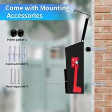 Wall Mount Mailboxes Morden Mailbox For House Metal Outside Mailbox With Walnut Wood Panel Large Capacity Gaanized Steel Post Box With Flag No Keys Locking - Flagstyle - View 4