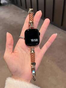 High End Leather Strap Compatible With 38/40/41/42/44/45/46/49mm, Compatible With Apple Watch Strap Ultra/Se11/10/9/8/7/6/5/4/3/2/1