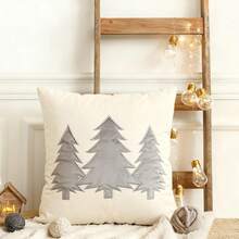 1 Stück Weihnachts-Kissenbezüge, Weihnachts-Stickerei Kissenbezüge, Samt Kissen, Westliche Heimdekoration, Weihnachts-Zimmer Dekoration