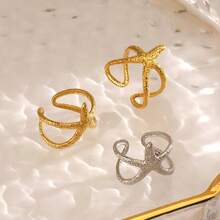 Starfish Statement Ring Women Stainless Steel Seashell Rings Opening Adjustable Gold Silver Starfish Ring Irregular Beach Rings Summer Beachy Ocean Jewelry - Nhẫn sao biển vàng - Xem 5