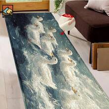 1 Stück süßer Enten Muster rutschfeste Fußmatte, Super Faser rutschfeste Fußmatte, geeignet für Festivalparty Dekoration, Küche, Badezimmer, Esszimmer, Schlafzimmer, kann als Geschenk gegeben werden