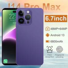 Mobile phone I14 Pro Max hot smartphone 6.7 inch HD+ screen 16+1 Android 8.1