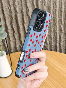 Niedliche, handgezeichnete Hülle mit rotem Herz-Blumen-Muster, einfache Liebes-Telefonhülle, ästhetisch schickes Accessoire für jeden Tag, Valentinstag, Anti-Fall-Geschenk für sie, kompatibel mit iphone16 pro max/16pro/16plus/16/15promax/15pro/15plus/15/14promax/14pro/14plus/14/13promax/13pro/13/12promax/12pro/12/11promax/11pro/11/X/XS/XSmax