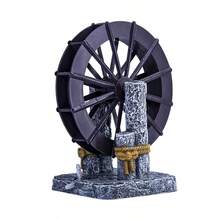 1pc Air-Powered Rotating Windmill Water Wheel Aquarium Decoration, Connects To Air Pump For Oxygenation & Landscaping, Suitable For Freshwater Tank, Grass Tank, Beginner Fish Tank Aquascape Decor