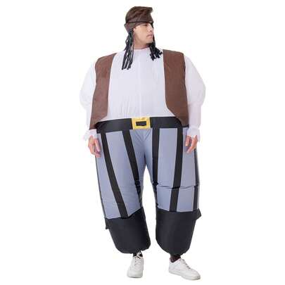 Inflatable Pirate Costume With Wings, Creative Prop For Party Performance, Dance, Comedy, Inflatable Apparel