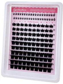 Spikes+300D+Lower Eyelashes Lash Clusters Long 6-18mm Lash Spikes Lower Eyelashes DD136pcs Eyelash Clusters Volume Individual Lashes DIY Spiky Lash Extension Manga Cluster Eyelash Extensions Mink Strips Lashes Thick Suitable For Daily Activities, Parties, Stages, And Nighttime Outings, It Is An Ideal Gift For Mother's Day, Easter, Valentine's Day, Music Festivals, Christmas, Christmas Eve, And Thanksgiving - DD - 查看 8