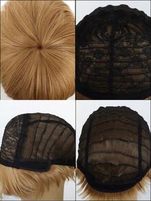 Men's Short Pixie Cut Synthetic Wig, Easy To Comb, Quickly Wear Travel,Halloween Natural Hair Wigs