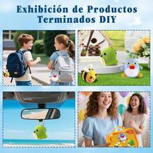 3PCS Kit de Crochet para Principiantes,Animales Crochet Kit,Kit de Inicio de Crochet Accesorios,Incluye Tutoriales en Video Paso a Paso,Aprende a Tejer Ganchos para Adultos y NiñOs,Regalo - 3PCS Animales - Ver 11