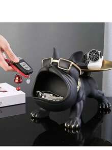 Soporte decorativo de perro de la suerte de Feng Shui de lujo para la entrada, sala de estar, dormitorio, gabinete de TV, regalo de inauguración de la casa, decoración del hogar - Multicolor - Ver 5