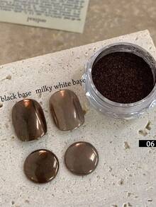 New Colorful Mirror Powder Nail Gel Powder For DIY Manicure, Suitable For Autumn/Winter