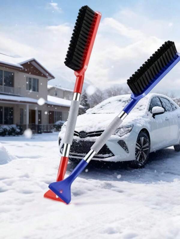 Multi-Function Snow Brush Ice Scraper Set -Extendable Handle Detachable Durable Car Snow Removal Tool, Scratch-Free