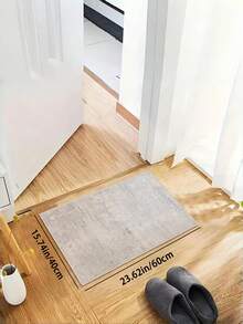 1PC Machine Washable Large - Size Modern Light Gray Textured Pattern Area Mat Rug Indoor Living Room Decorative Rug With Stylish Light Gray Textured Pattern Design Durable Easy Clean Floor Mat For Home Decoration Kitchen Rug