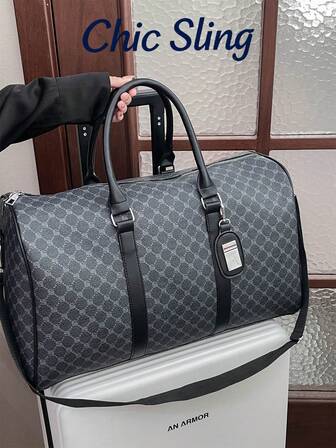 SHILAN Fashionable And Simple Large Capacity Handbag, Weekend Short Trip Bag, Men's Fashionable And Lightweight Swimming, Fitness, Yoga Bag, Luggage Bag, Can Be Carried On One Shoulder Or Diagonally, Business Travel, Moving, Clothing Storage Bag