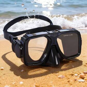 1 pieza Nueva máscara de snorkel de gran marco de alta definición, equipo de buceo