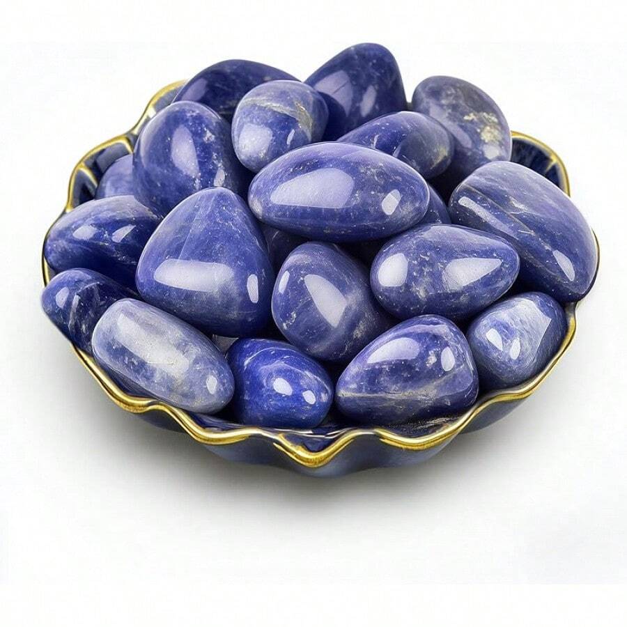 Black Friday1Polished Multicolor Healing Crystal Stone Set, 72 Pcs, 0.5" Handpicked Tumbled Stones For Healing, Reiki, Meditation, Crafting, Home Decor, Ethically Sourced, Multicolor - 砂金 - 查看 1