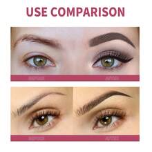 2pcs Multi Functional Eyebrow Brush 3D Wild Eyebrow Concealer Brush Bevel Portable Natural Hairline Eyebrow Pencil - Multicolor - View 4