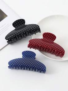 12pcs Women's Black Amber-Colored Resin Retro & Simple Mini Hair Claw Clips For Daily Use Street Hair Jaw Clip Hair Clamps Hair Clutch Hair Catcher Clip, School Stuff, College Fall Winter Hair Clip Hair Accessories For Women For Vacation Outfits Woman - Multicolor - View 2