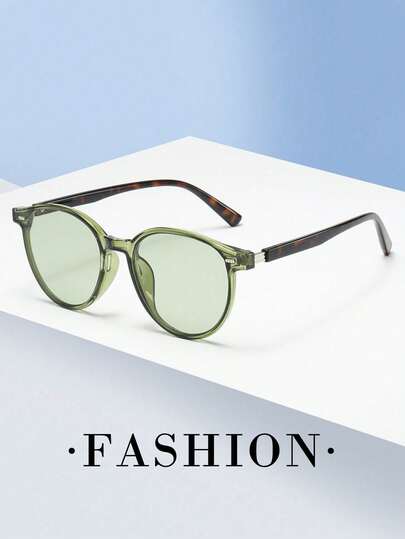 1副男女通用猫眼框简约时尚眼镜（适合驾驶、旅行、度假、日常休闲佩戴）