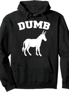 Sudadera con capucha divertida de burro tonto - Estilo 7 - View 1