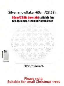 1pc-Faux Fur Christmas Tree Skirt White Plush Skirt For Merry Christmas Party Christmas Tree Decoration