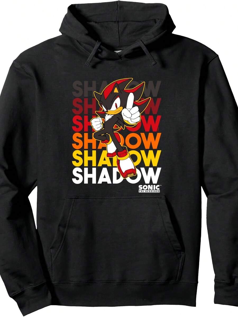 Shadow Stacked Text Cool Logo Pullover Hoodie - Style 7 - View 1