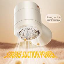 800mAh Rechargeable Digital Display Fabric Shaver, Portable Sweater Fuzz Remover With Cleaning Brush And Charging Cable, Suitable For Sweaters, Coats, Trousers, Winter Clothes - Beige - View 4