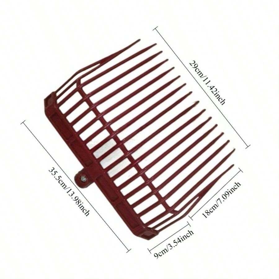 1pc 16-Tine ABS Plastic Hay Fork, Thick & Durable Hay Pitchfork, Lightweight Rust-Resistant Barn Cleaning Tool, Efficient Fodder Fork, Essential For Stable & Barn, Sturdy & Wear-Resistant, Labor-Saving & Practical, Horse Care Supplies